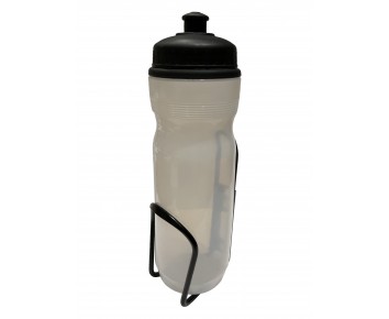 Cycle Water Bottle & Alloy Cage - Clear